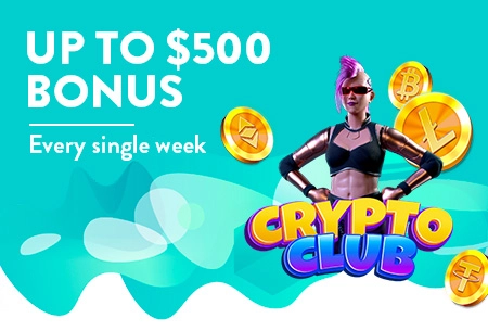 Up to $500 Bonus, Every Single Week with Crypto Club. Opt-In