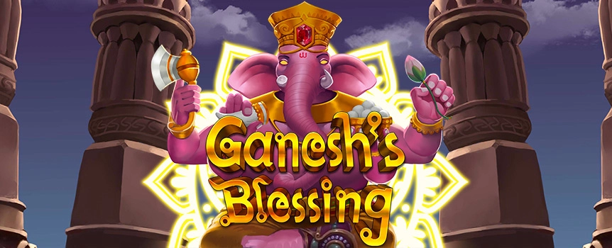 Play the Ganesh’s Blessing online slot game at Slots.lv Casino
Bless your coins with the power of Ganesh! The Ganesh Blessing slot game is a 4-reel 20 payline online casino game that features the coveted 360 degree rotation as a bonus feature

Available for mobile and desktop devices, you’ll feel places with the god of success!