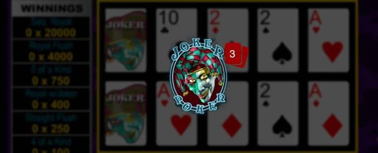 Joker Poker 3 Hand